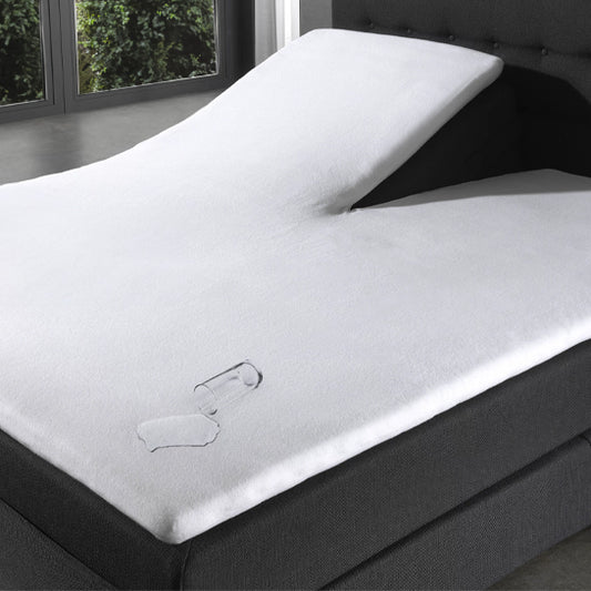 ATTREZZO® Waterdicht Hoeslaken voor Splittopper - 140x200 cm - Incontinentie - Matrasbeschermer - Molton