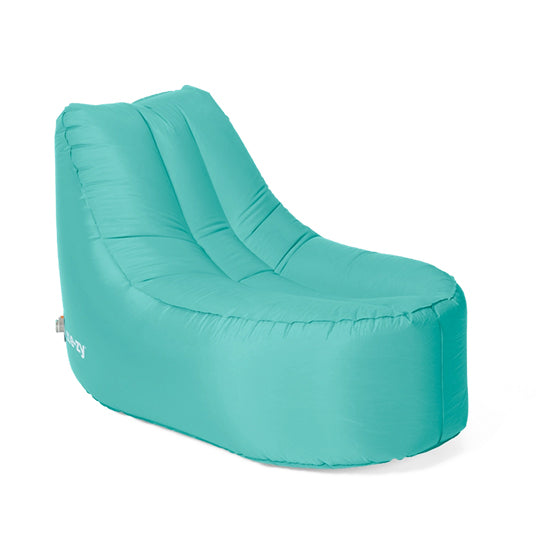 Mr. E-zy Chair - Sea Green - Zelf opblaasbaar - Zitzak - Inclusief krachtige Powerbank & Draagzak