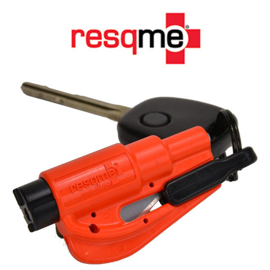 ResQme® Noodhamer - Sleutelhanger - Origineel - Reddingshamer - Auto Hamer - Oranje