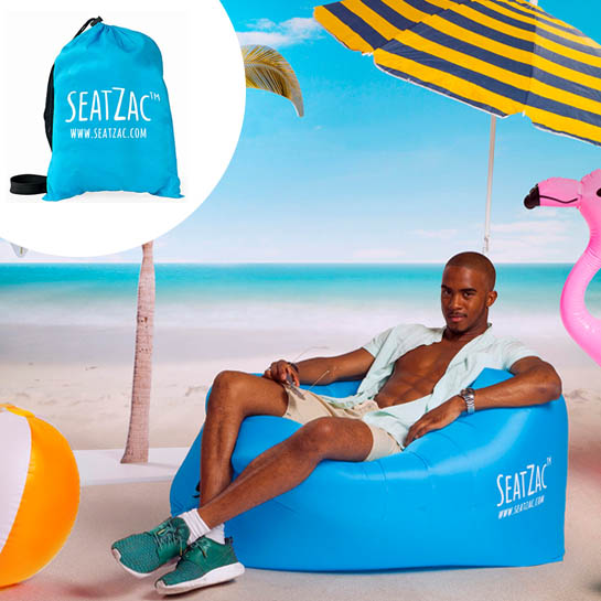 SeatZac – Chill bag zitzak – Luchtkussen - Zwart