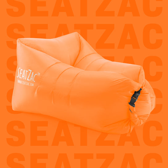 SeatZac – Chill bag zitzak – Luchtkussen - Oranje